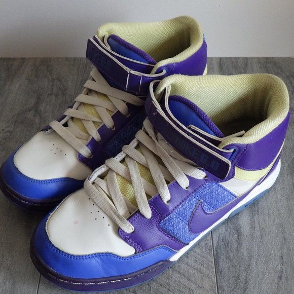 Nike Air Morgan 6.5 Skate Hi High Top Purp/Blue 10